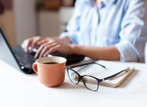 Persoon aan het werk