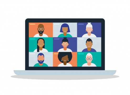 Afbeelding van online meeting