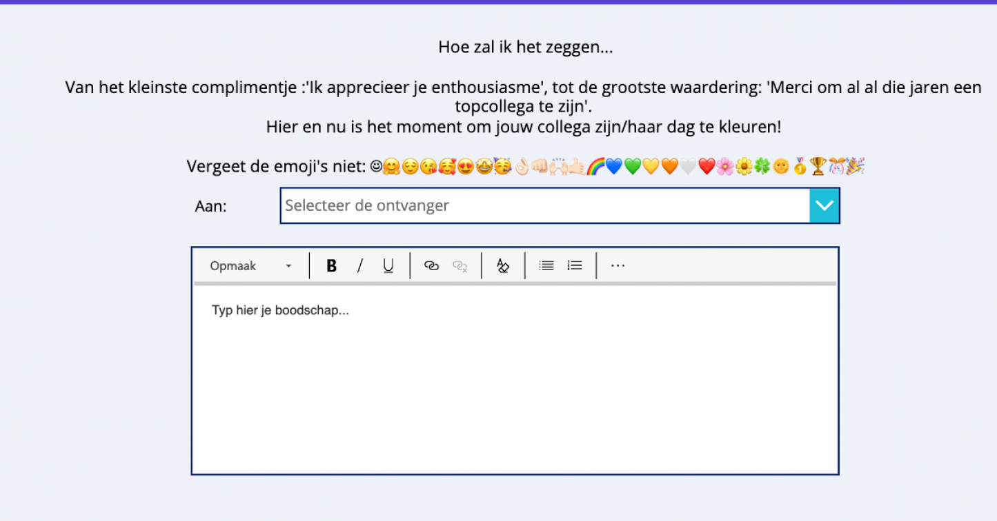 AXI complimententool